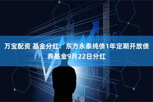 万宝配资 基金分红：东方永泰纯债1年定期开放债券基金9月22日分红
